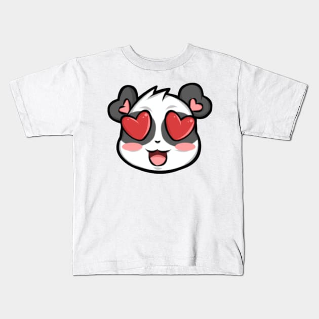 Love Panda Kids T-Shirt by MsPandAlyssa